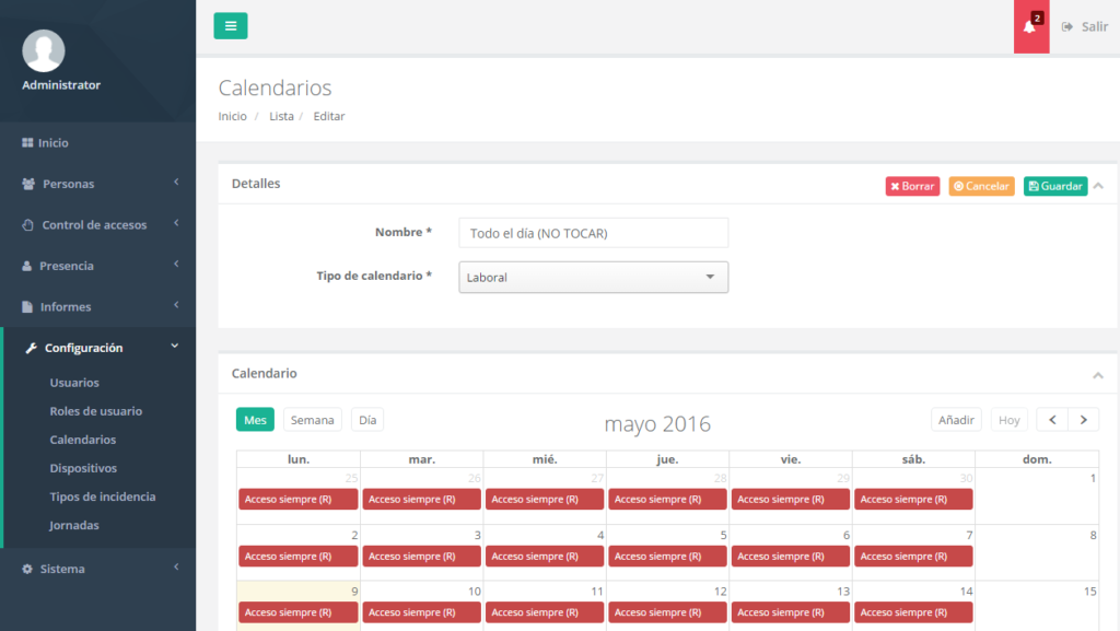 Calendario laboral